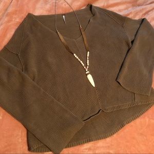 Free People Wide Neck Sweater